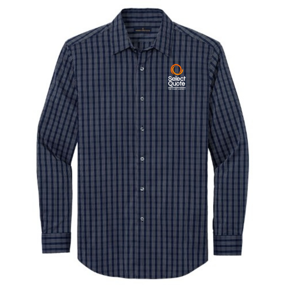 Navy Blazer/ White Grid Check