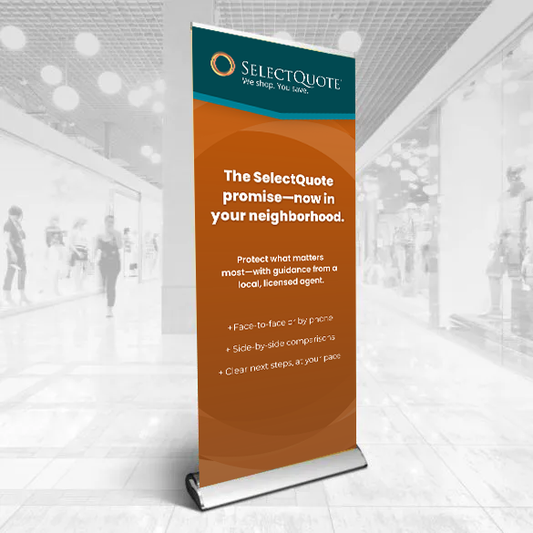 SelectQuote - Single-Sided Pop-Up Floor Banner - $174.42 per unit